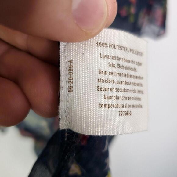 Decree Top Womens XL Sheer Lightweight Colorful Ruffle Poet Sleeve Feminine - Picture 8 of 10